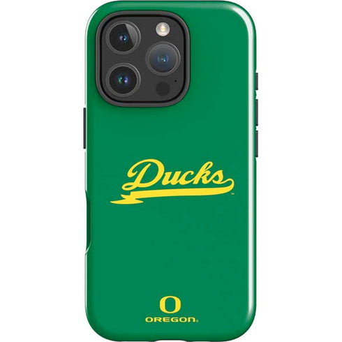 University of Oregon Ducks Logo and Wings iPhone 16 Pro Impact Case